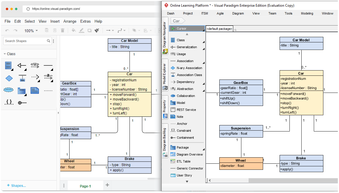 Import Online Diagram to Visual Paradigm Desktop