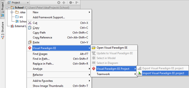 Import Visual Paradigm project