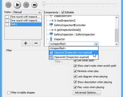 Making a decision for the flow of path