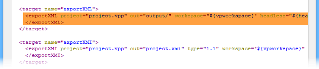 Modify task(s) specific properties in build.xml