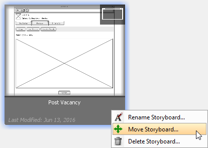 Move storyboard