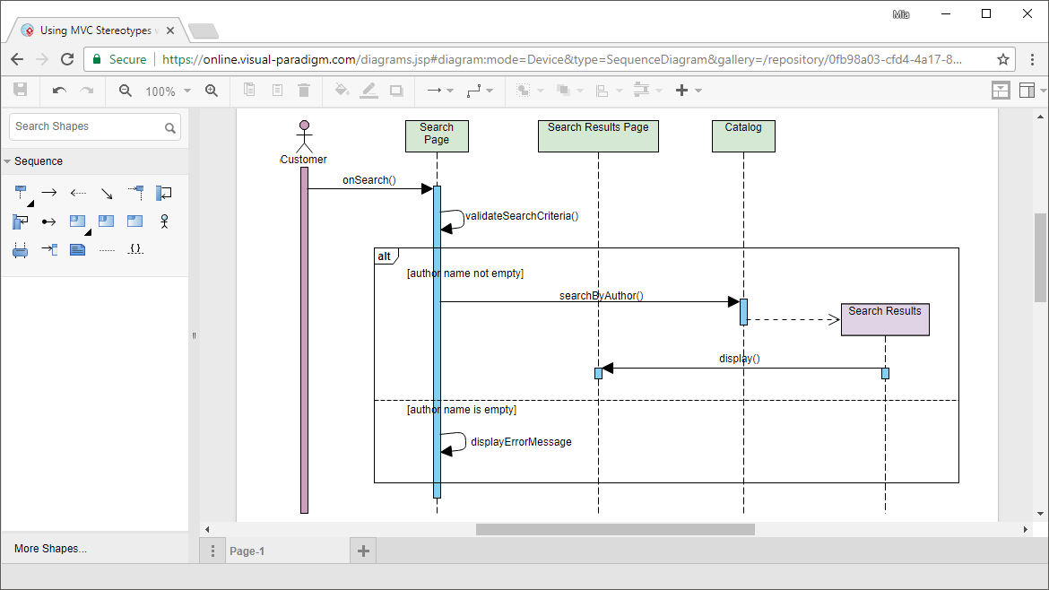 Online UML Sequence Diagram tool