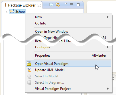 Open Visual Paradigm from Java project