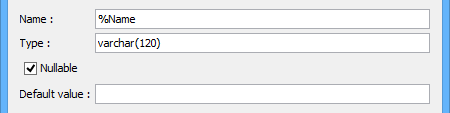 Using pattern matching in defining an auto column