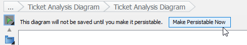 Making an analysis daigram persistable