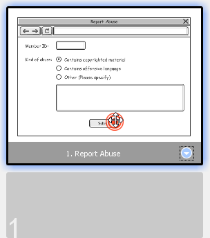 Repositioning a pointer