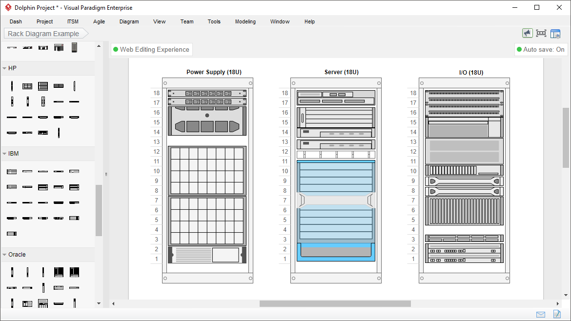 Rack diagram software