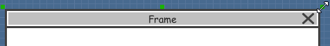 Resizing frame