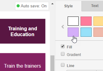 Rich formatting options