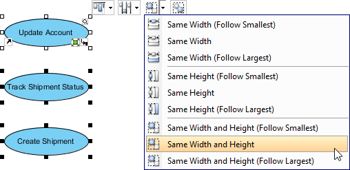 Resize through grouping resources