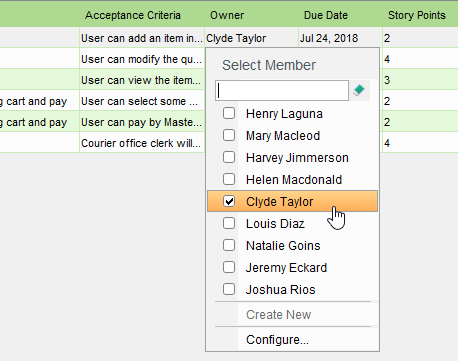 Scrum team member selection