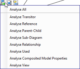 To select a type of relationship to analyze