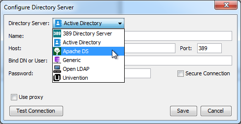 Selecting ApacheDS