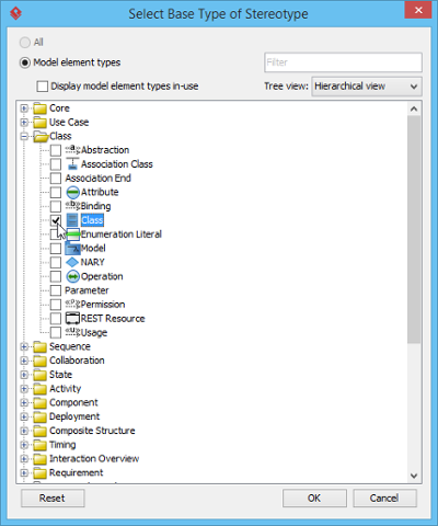 Selecting a base type