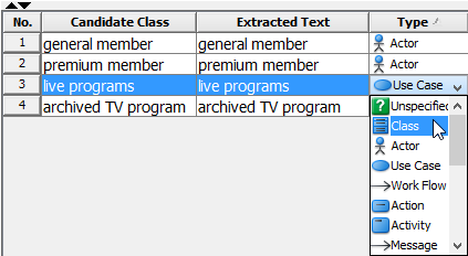 Select class as its type