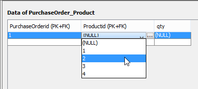 Selecting FK value