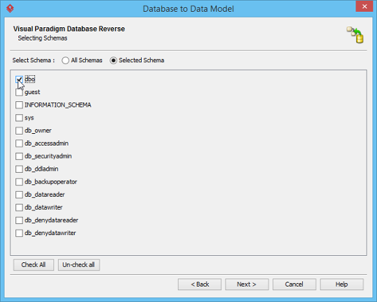 Select schema