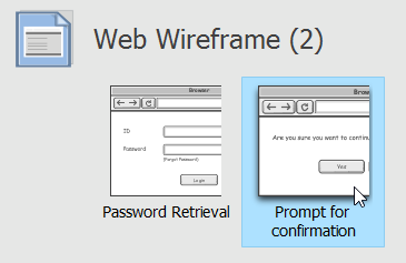 Selecting a wireframe