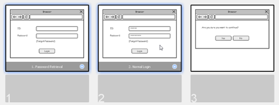 Select the wireframes to reorder