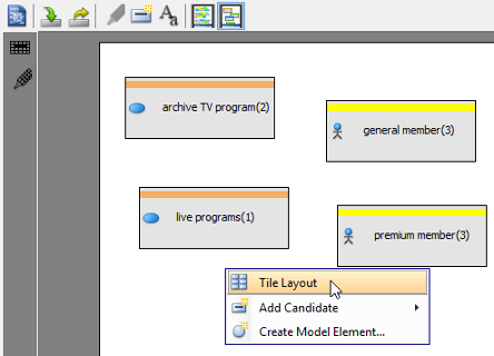 Set tile layout