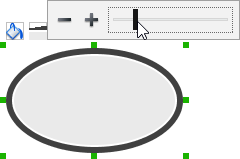 Adjusting the thickness of border