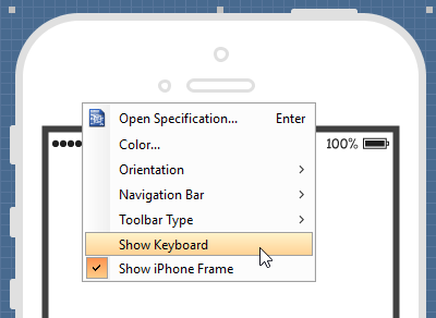 Show keyboard