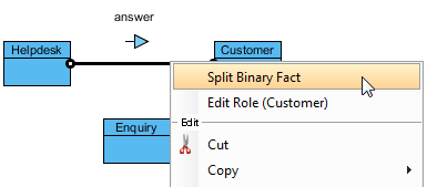 Split a binary fact