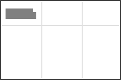 Table with one row