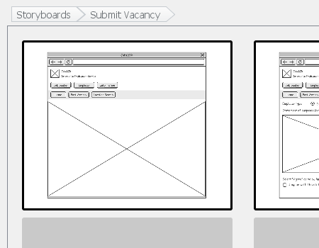 User Story wireframing