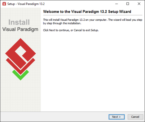 Visual Paradigm welcome screen